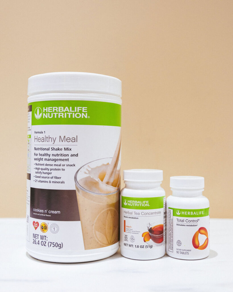 Herbalife protein shake and tea concentrate supplements at VitaLuxx in Lake Nona, FL